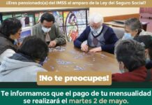 Pensionados del IMSS recibirán pago el martes 2 de mayo IMSS