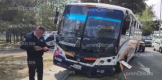 Ruta Cree Madero pierde frenos y choca en Bulevar del Niño Poblano Ruta