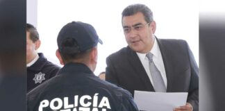 Sergio Salomón refrenda respaldo a elementos de la Policía Estatal Sergio Salomón
