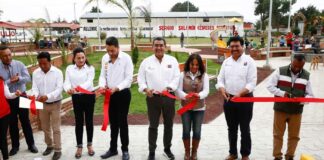 Sergio Salomón inaugura parque público en Cuyoaco Sergio Salomón