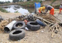Retiran media tonelada de basura en Vaso Regulador Puente Negro Vaso