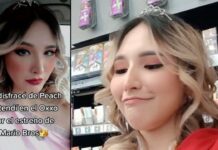 Se disfraza de Peach y la confunden con personaje del Viacrucis Viacrusis