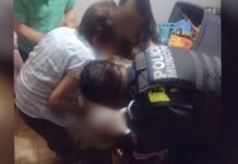 Policías salvan a niño que se asfixiaba en colonia Chula Vista