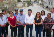 Entrega Nacho Mier rehabilitación de Avenida Hidalgo en San José El Rincón