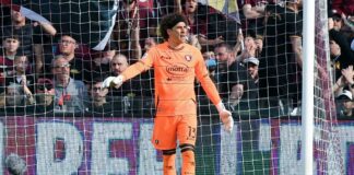 Memo Ochoa salva al Salernitana en empate ante el Inter de Milán