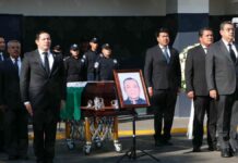 Homenajean a Arturo Núñez, oficial fallecido en choque en Vía Atlixcayotl