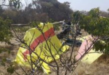 Accidente aéreo deja un muerto y un lesionado en la Mixteca Accidente