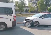 Choque en Bulevar 5 de Mayo deja seis lesionados Choque