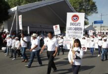 Día del Trabajo: Más de 40 mil obreros exigen mejoras laborales en Puebla