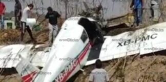 Se desploma avioneta sobre el cerro Zapotecas