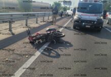 Un muerto y un herido tras derrapar su moto en la México-Puebla