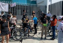 Comunidad ciclista protesta por joven atropellado en Vía Recreativa