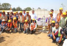 Sergio Salomón reconoce a trabajadores de la construcción Sergio Salomón