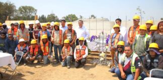Sergio Salomón reconoce a trabajadores de la construcción Sergio Salomón