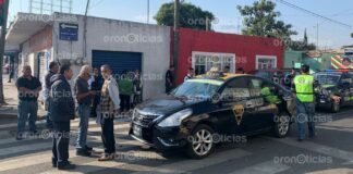 Taxi se pasa el alto y atropella a niño en San Baltazar Campeche Taxi