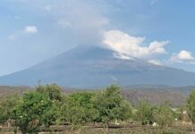 Poblanos acostumbrados, pero preocupados con actividad del Popocatépetl