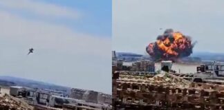 Se estrella un caza F-18 en España