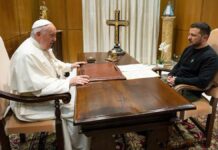 Zelenski se reúne con papa Francisco en el Vaticano Zelenski