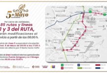 ¡Atención! Cambiarán recorridos de rutas por desfile del 5 de Mayo rutas
