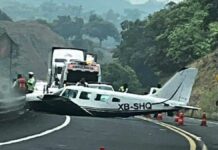 Avioneta aterriza de emergencia en la Tuxpan-Veracruz Avioneta