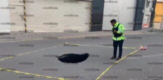 Socavón en la 25 sur se generó por desgaste; será intervenido en tres días