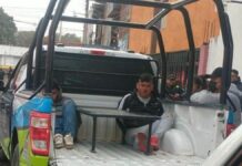 Hieren de bala a policía durante enfrentamiento en Amozoc