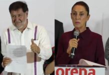 Noroña y Sheinbaum se registran como aspirantes presidenciales de Morena