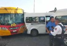 Carambola en Puebla capital deja 10 heridos