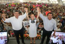 Sheinbaum visita Puebla con 50 mil poblanos en el Centro Expositor