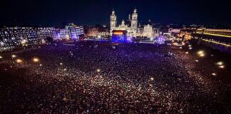 Los Fabulosos Cadillacs imponen récord de 300 mil asistentes en el Zócalo