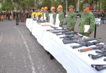 Sedena realiza en Puebla destrucción masiva de armamento Puebla