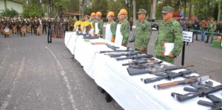Sedena realiza en Puebla destrucción masiva de armamento Puebla