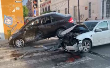 Viernes de accidentes en Puebla capital Puebla