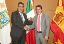 Sergio Salomón se reúne con embajador de España en México Sergio Salomón