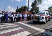 Tlatehui entrega 9 patrullas en San Andrés Cholula Tlatehui
