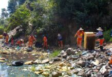 OOSL realiza intervención de limpia en barranca Acoco-Alseseca