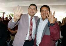 Armenta, Huerta y Mier coinciden en evento político en Puebla capital Armenta