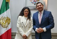 Armenta revisa agenda legislativa con Luisa María Alcalde Armenta