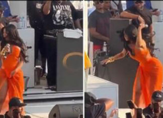 Cardi B golpea con su micrófono a una mujer en un concierto Cardi B