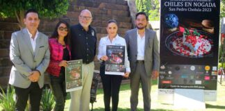 Presentan temporada de Chiles en Nogada en Cholula Chiles