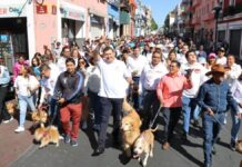 Participa Alejandro Armenta en la Caminata Canina