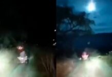 Captan supuesta caída de meteorito en Colima