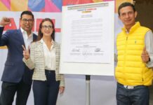 PAN, PRI y PRD firman acuerdo para crear el Frente Amplio por Puebla Frente Amplio