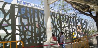 Desalojo afuera del HNP, por renta de espacios para campamento HNP