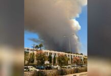 Evacúan a miles de turistas por incendio en isla griega de Rodas Turistas