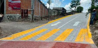 Pavimentan calles en colonias y juntas auxiliares de Atlixco calle