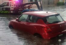 Lluvia deja inundaciones y caídas de árboles en Puebla capital lluvia