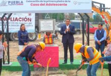 Colocan primera piedra de nueva Casa del Adolescente en Puebla Adolescente