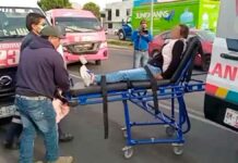 Choque entre combis deja cinco lesionados en Forjadores Choque