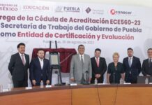Puebla recibe certificación para evaluar competencias laborales